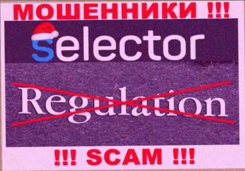 Имейте в виду, компания Selector Casino не имеет регулятора - это МОШЕННИКИ !!!