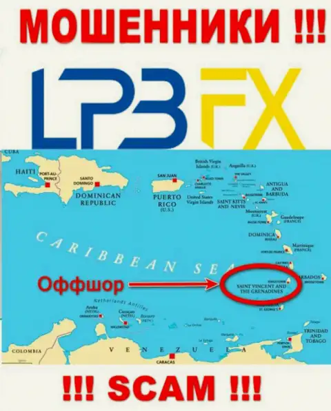 LPBFX Com безнаказанно оставляют без денег, т.к. находятся на территории - Saint Vincent and the Grenadines