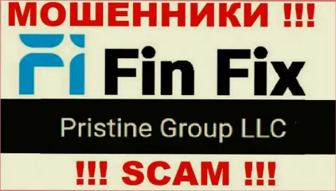 Юридическое лицо, которое управляет internet обманщиками FinFix World - это Pristine Group LLC