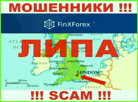 Ни единого слова правды относительно юрисдикции FinXForex Com на сайте компании нет - это мошенники