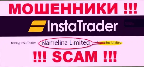 Namelina Limited - это руководство жульнической компании InstaTrader