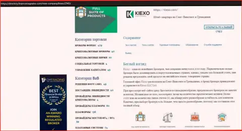 Статья про Форекс дилинговую организацию KIEXO предоставлена на интернет-портале directory financemagnates com