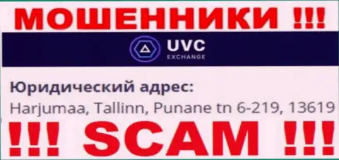 ЮВСЭксчендж Ком - это преступно действующая организация, которая зарегистрирована в оффшорной зоне по адресу - Harjumaa, Tallinn, Punane tn 6-219, 13619