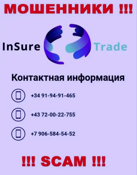 МОШЕННИКИ из InSure-Trade Io в поиске новых жертв, звонят с разных номеров телефона