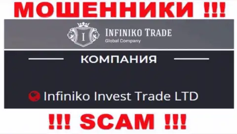 Infiniko Invest Trade LTD - это юр. лицо интернет-мошенников ИнфиникоТрейд Ком