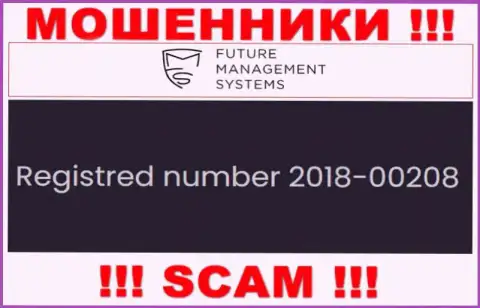 Номер регистрации конторы FutureFX Org, которую стоит обойти десятой дорогой: 2018-00208