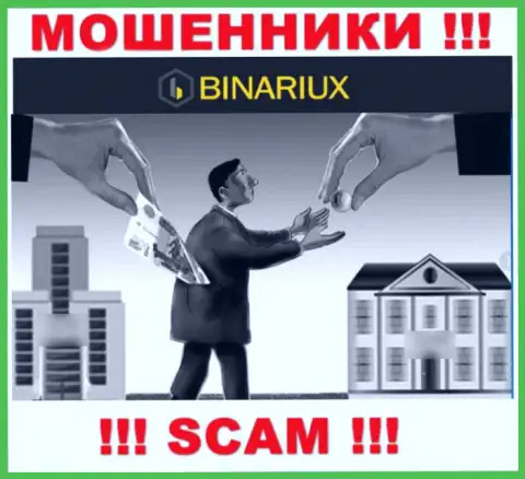 Хотите вернуть назад средства из брокерской компании Binariux, не выйдет, даже когда покроете и комиссии