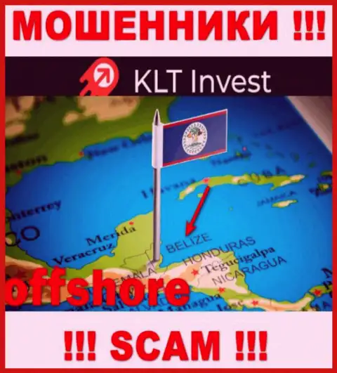 KLT Invest беспрепятственно обдирают, т.к. обосновались на территории - Belize