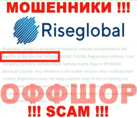 Будьте очень осторожны мошенники RiseGlobal Us расположились в оффшоре на территории - Marshall's Islands