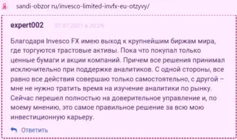 Отзывы валютных трейдеров INVFX относительно условий совершения сделок этой Форекс компании на информационном сервисе Sandi Obzor Ru
