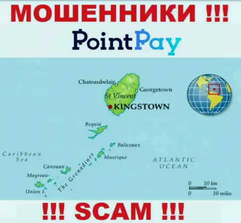 Поинт Пей - это интернет-мошенники, их место регистрации на территории St. Vincent & the Grenadines
