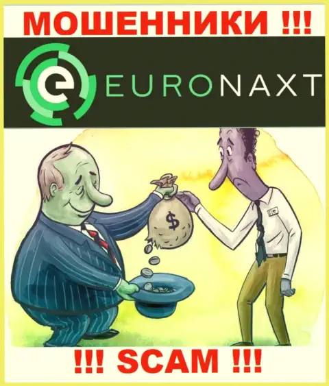 В брокерской конторе EuroNaxt Com обманным путем вытягивают дополнительные перечисления