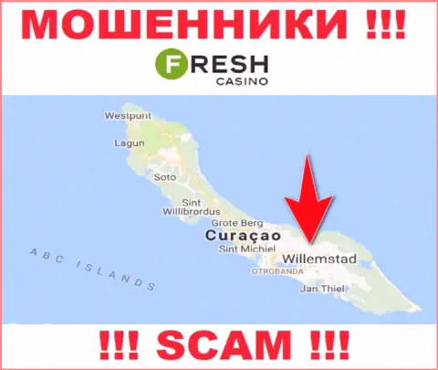 Curaçao - здесь, в офшорной зоне, зарегистрированы шулера FreshCasino