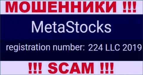 В сети промышляют жулики MetaStocks ! Их регистрационный номер: 224 LLC 2019
