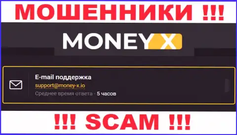 Не стоит общаться с мошенниками Money X через их e-mail, показанный на их сайте - обуют