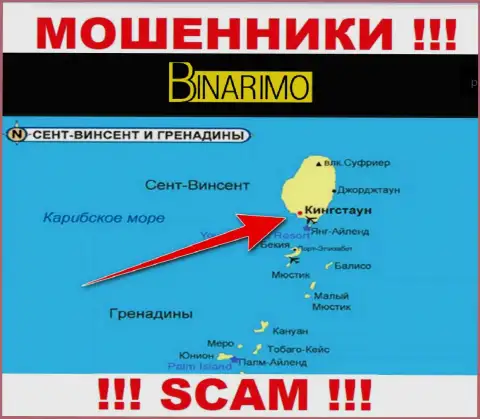 Организация Binarimo - это internet-мошенники, отсиживаются на территории Kingstown, St. Vincent and the Grenadines, а это офшор