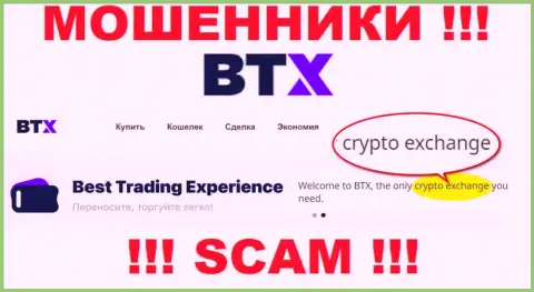 Crypto trading - это вид деятельности жульнической конторы BTX